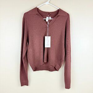 NWT Joie Collared V-Neck Pullover Sweater